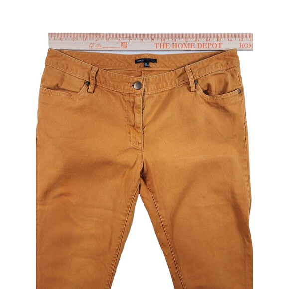 Chaus Jeans Women's 12 Soft Denim 5-Pockets Preppy Classic Taper Leg Rust Gold - Picture 5 of 7